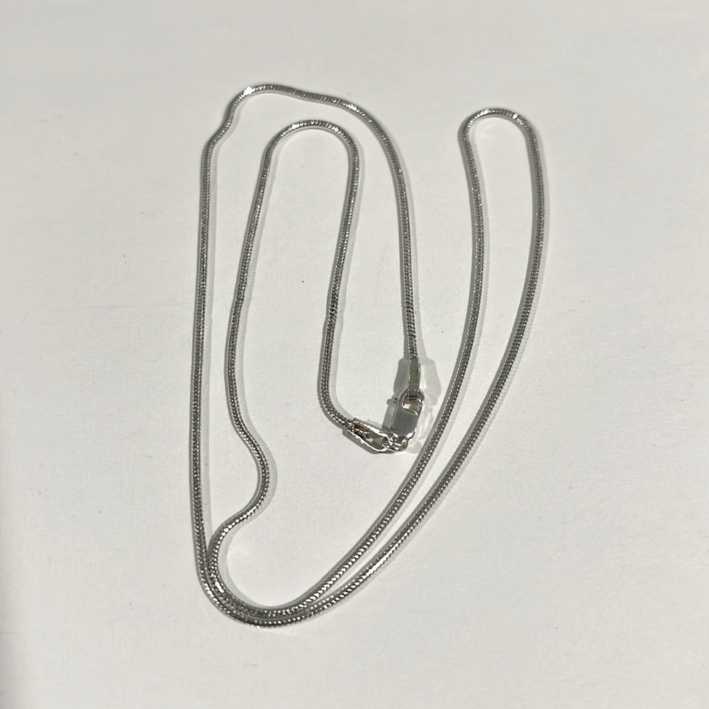 Sterling Silver 925 Cable Link Chain Necklace 19”